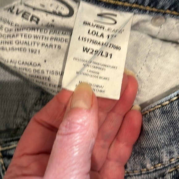Women’s silver jeans, Lola 17 size 29 - Picture 6 of 12